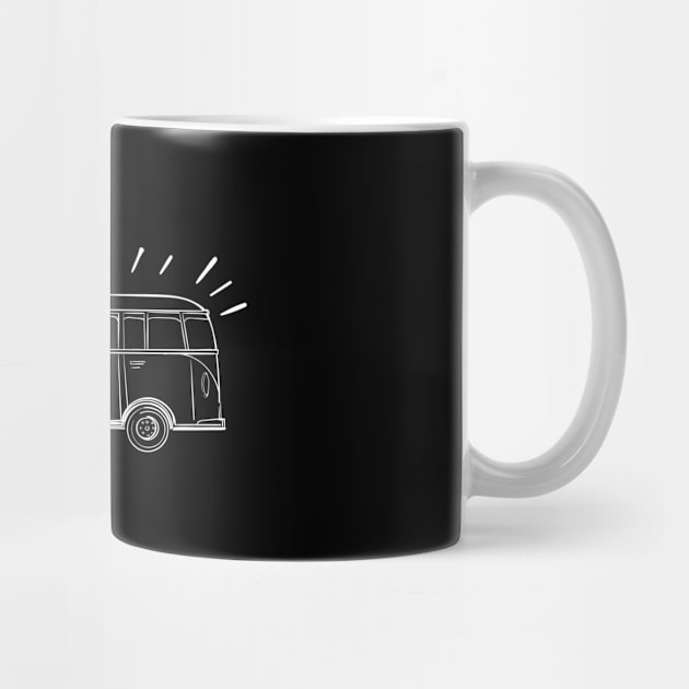 Retrovan A Car For Traveler - Go For An Adventure Towards Hills by mangobanana